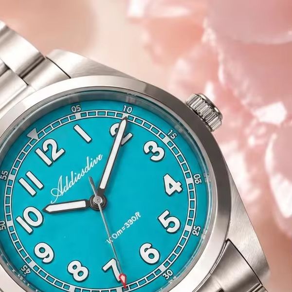 Stainless Bracelet Diver - ADDIESDIVE Luxury Lady Quartz Watch Super
