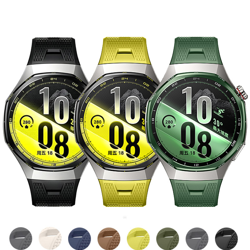 Silicone Watch Band 22Mm - No Gaps Strap For Huawei Watch