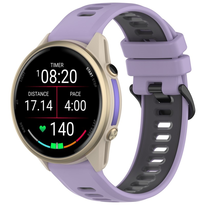 22mm Bicolor Strap For Garmin  - Silicone Watch Band 22Mm 评论和价格