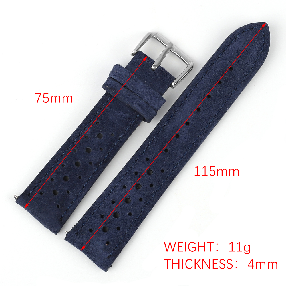 Suede Leather Watch Band 18mm  - Suede Strap Watch 评论和价格