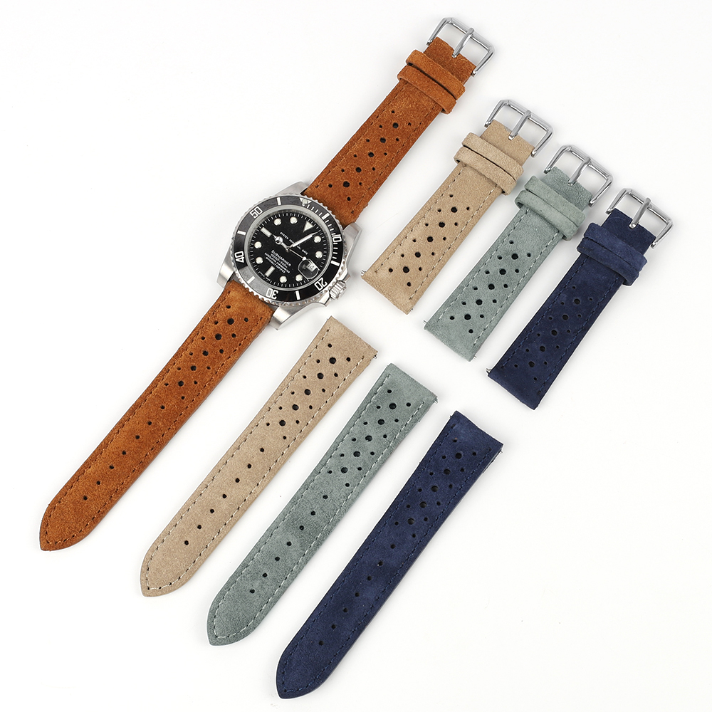 Suede Leather Watch Band 18mm  - Suede Strap Watch 评论和价格