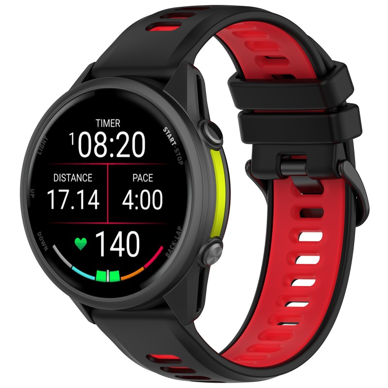Two Color Silicone Strap 22MM  - Silicone Watch Band 22Mm 评论和价格