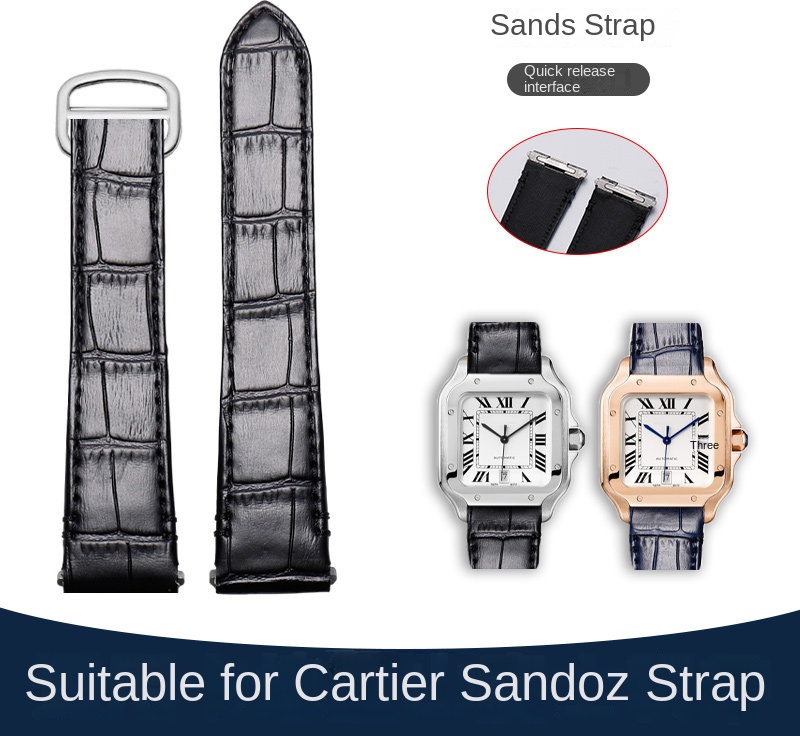 21mm 19mm Cow leather Watch St - Cartier Watch Santos 评论和价格