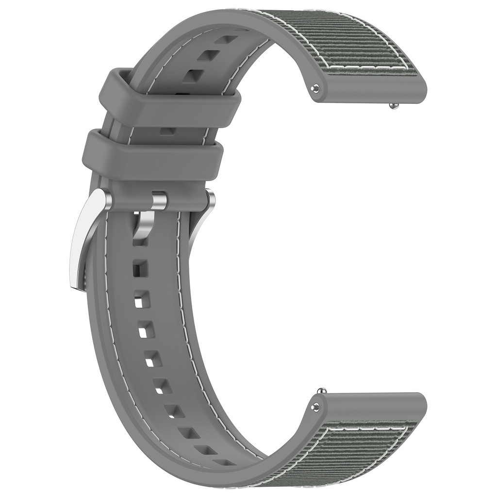 22mm Woven Nylon+Silicone Stra - Silicone Watch Band 22Mm 评论和价格