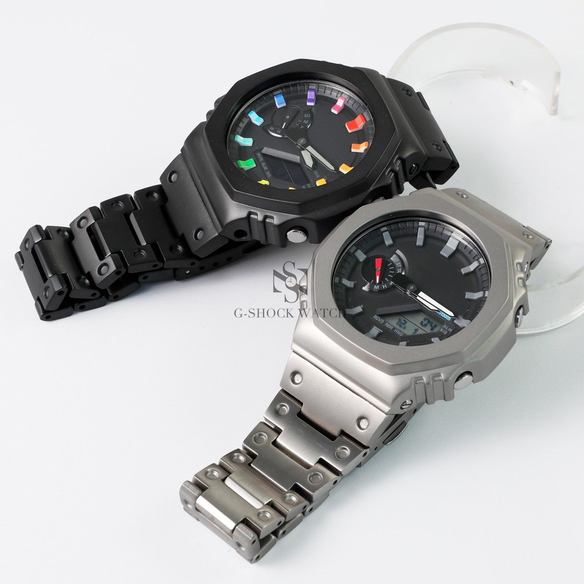 Titanium alloy case+strap For  - Casio Watch G-Shock Ga-2100 评论和价格