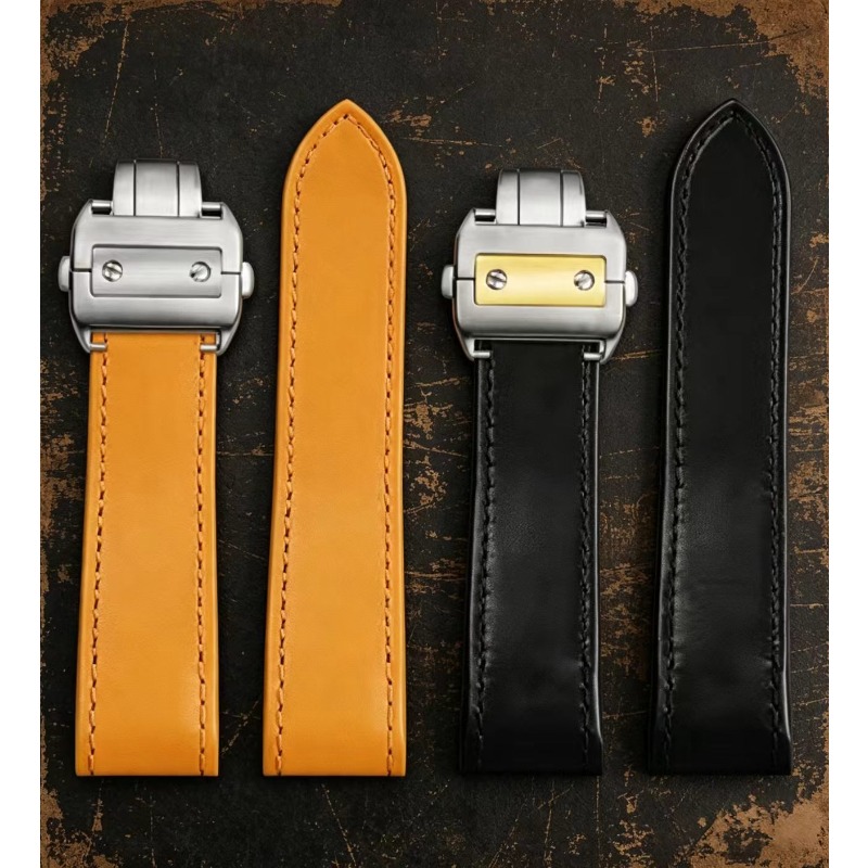 Genuine Lea/ther Watch Strap f - Cartier Watch Santos 评论和价格