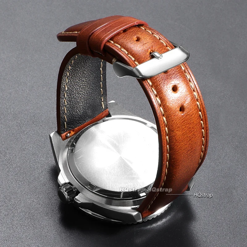Vintage Cowhide Watch Strap Qu - Leather Strap Quick Release 评论和价格