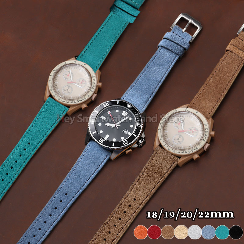 Vintage Suede Leather Strap 18 - Suede Strap Watch 评论和价格