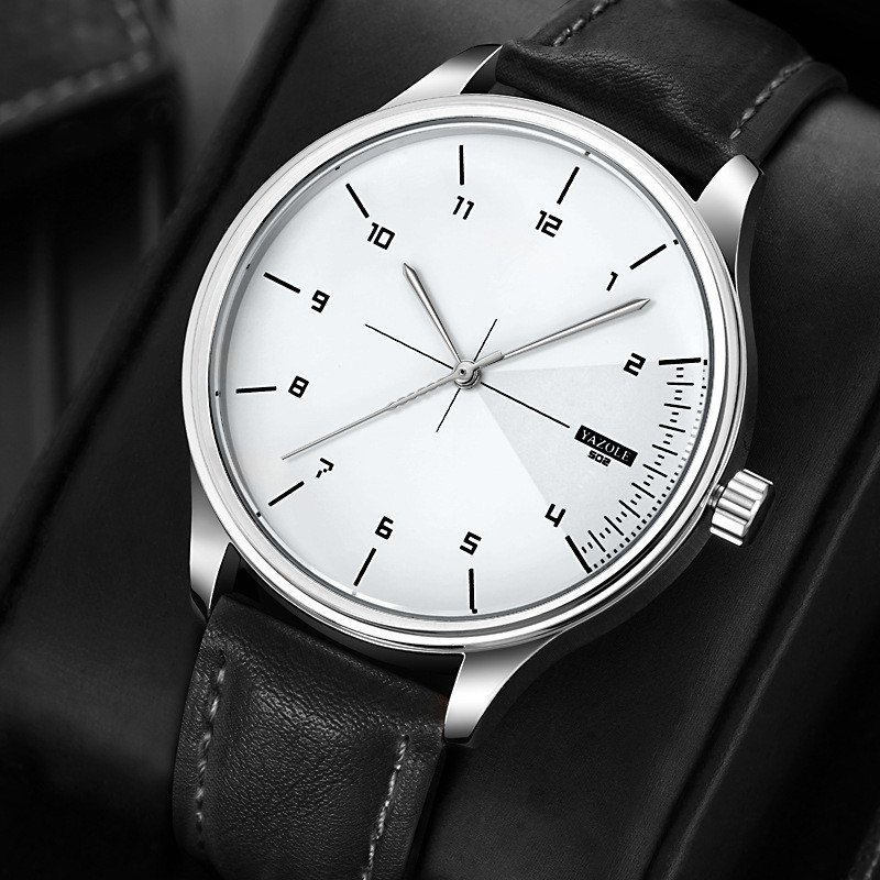 YAZOLE Men Watch Business Casu - Leather Watch Band Men 评论和价格